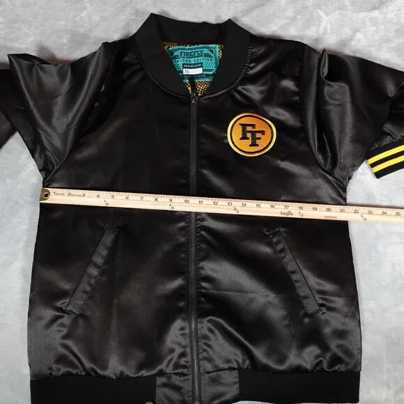 FireFly Music Festival Satin Bomber Jacket Mens M Limited Black - Picture 8 of 10